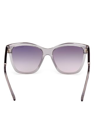 Square Plastic Sunglasses, 54mm