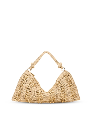 Cult Gaia Hera Extra Large Beaded Raffia Shoulder Bag