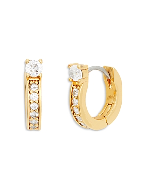 Shop Kate Spade New York Precious Delights Huggie Hoop Earrings In Gold