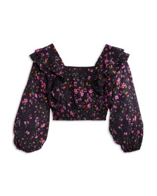 Girls' Floral Print Ruffled Top & Skirt, Little Kid, Big Kid - Exclusive
