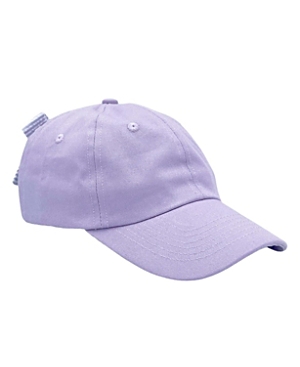 Bits & Bows Girls' Lilly Lavender Bow Baseball Hat - Little Kid In Light/pastel Purple