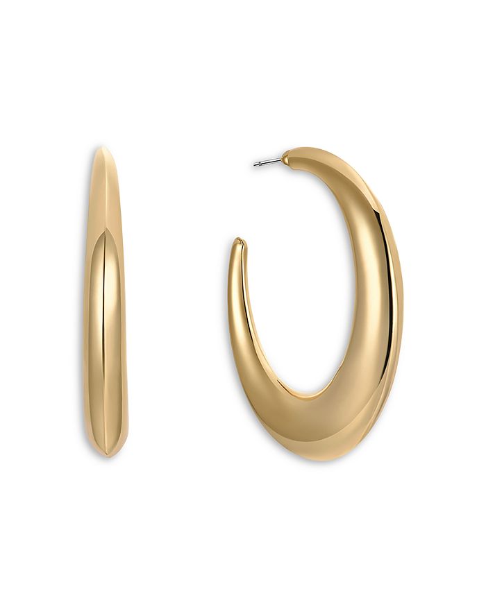 Ettika Essential Hoop Earrings in 18K Gold Plated or Rhodium Plated ...