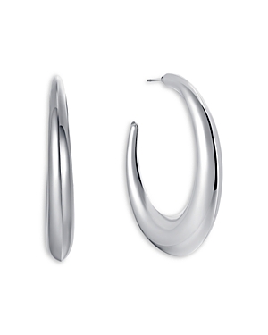 Ettika Essential Hoop Earrings In 18k Gold Plated Or Rhodium Plated In Silver