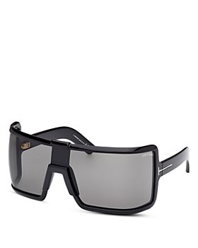 Tom Ford - Black Square Shield Sunglasses, 165mm