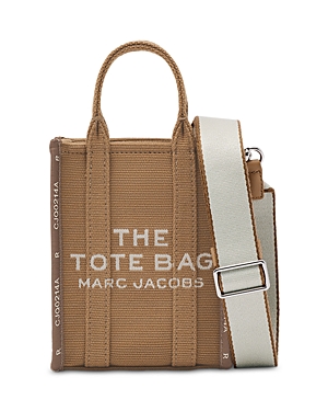 Marc Jacobs The Jacquard Mini Tote Bag In Camel/nickel