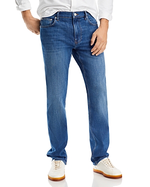 Shop Frame Modern Straight Fit Jeans In Verdie Blue