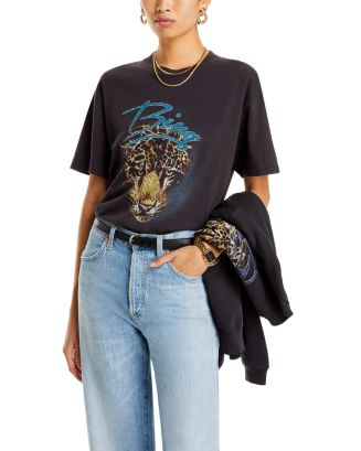 トップス ANINE BING WALKER TEE SPOTTED LEOPARD T Walker Tee Spotted Leopard | T-Shirts | Anine Bing | PALIHOUSE