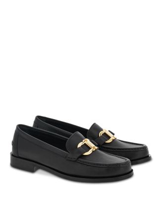 【関税込み】Ferragamo ブラック Maryan Lug ローファー FERRAGAMO Maryan Leather Lug-Sole Loafers | Saks Fifth Avenue