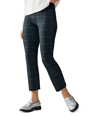 Sanctuary Carnaby Kick Crop Pants In Blue Moon Plaid In Blue Moon