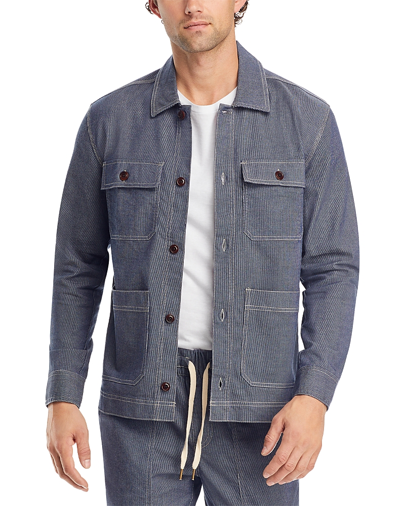 Rails Franklin Cotton Blend Shirt Jacket In Railroad Dobby