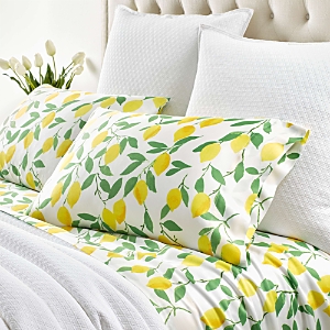Annie Selke Lovely Lemons Pillowcase Set, Standard