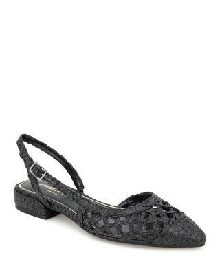 Kenneth Cole - Women's Cayla Crochet Pointed Toe Slingback Flats