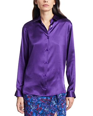 The Kooples Silk Shirt In Purple