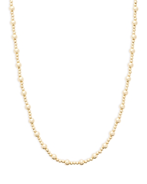 Aqua Bead Necklace, 14 - 100% Exclusive In Gold