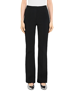 Shop Theory Slim Fit Flare Pants In Black