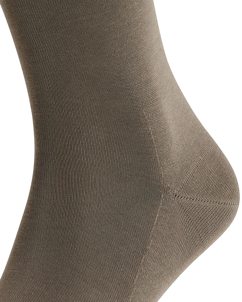 Falke Cotton Blend Fil D'ecosse Mid Calf Socks In Vulcano