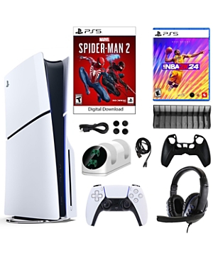 Sony PS5 Spider Man 2 Console with Nba 2K24 Game and Accessories Kit