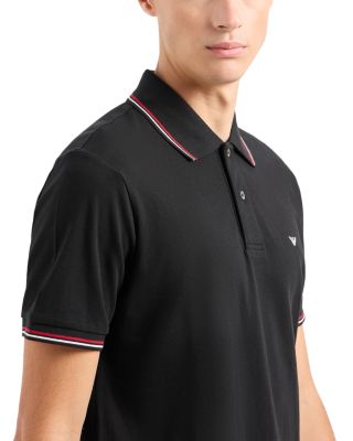 Tipped Stretch Short Sleeve Polo Shirt