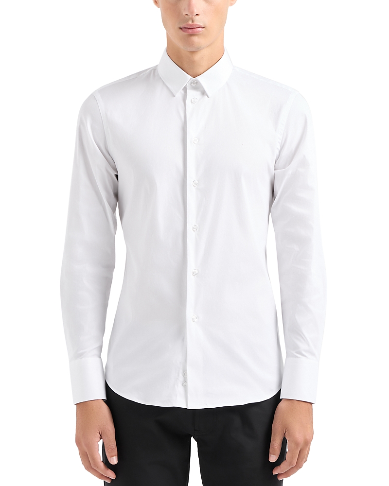 Emporio Armani Essential Slim Fit Long Sleeve Stretch Shirt