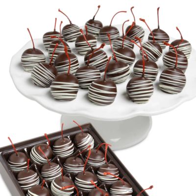 Premium Belgian Chocolate Covered Classic Cherries, 24 Piece