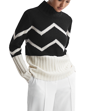 REISS RILEY PATTERNED SWEATER