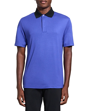 Shop Theory Kayser Modal Jersey Polo In Lupine
