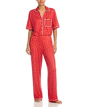 AQUA BOXY SHIRT & WIDE LEG PAJAMA SET - 100% EXCLUSIVE