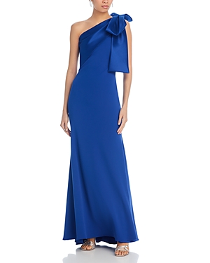 Shop Aqua Long Satin Bow Maxi Dress - 100% Exclusive In Indigo