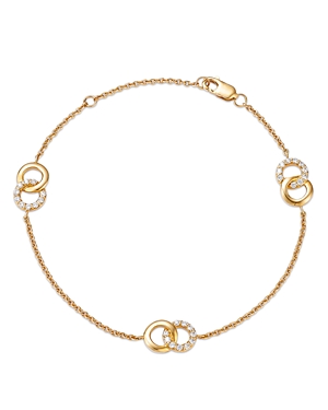 Bloomingdale's Diamond Interlocking Bracelet in 14K Yellow Gold, 0.25 ct. t.w.