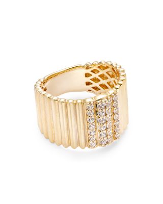 Diamond Statement Ring in 14K Yellow Gold, 0.30 tcw