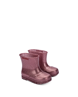 Mini Melissa Kids' Girls' Welly Boots - Toddler In Pink Glitter