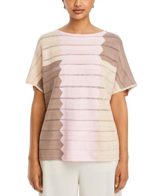 Color Block Pointelle Top