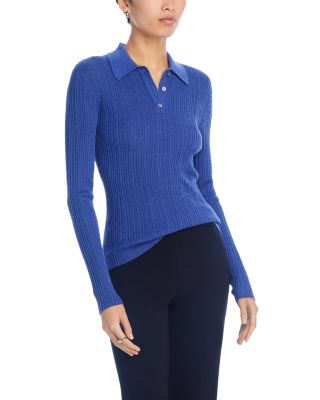 Theory - Slim Fit Ribbed Knit Polo