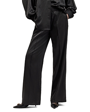 Allsaints Chari Jacq Jacquard Pants In Black
