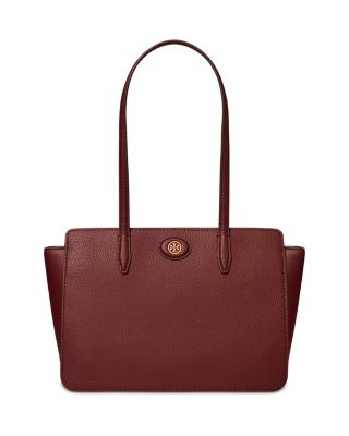 Small robinson leather tote best sale tory burch