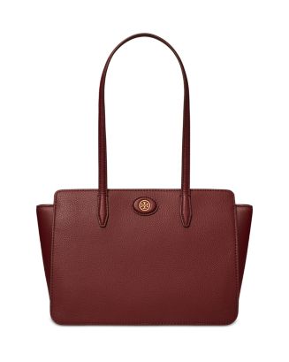 Tory Burch Robinson Small Pebbled Leather Tote Handbags - Bloomingdale's