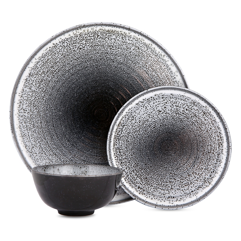 Porland Ethos Twilight 3-piece Place Setting Set In Gray