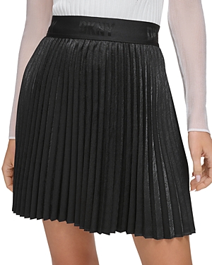 Pleated Jacquard Skirt