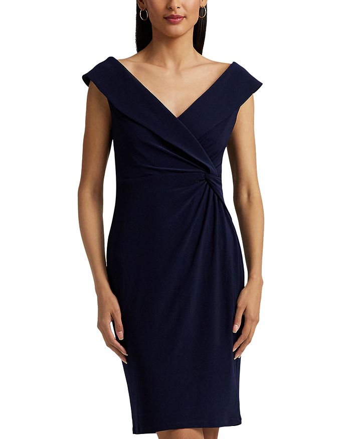 Ralph Lauren Jersey Off the Shoulder Sheath Dress | Bloomingdale's