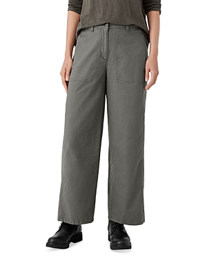 EILEEN FISHER WIDE LEG ANKLE PANTS