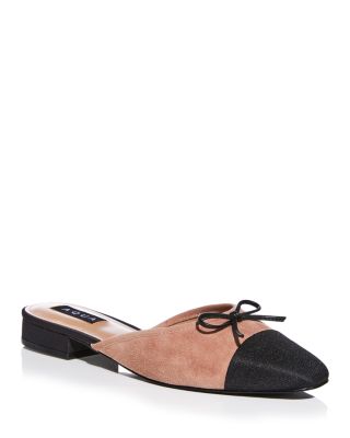 Women's Romi Slip On Snip Toe Flats - 100% Exclusive In Black/nude