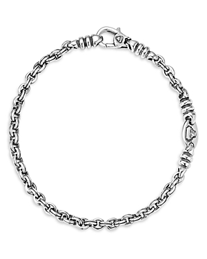 Lagos Men's Sterling Silver Anthem Double Link Caviar Bracelet - 100% Exclusive In Metallic