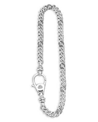 Men's Sterling Silver Anthem Curb Link Chain Necklace/Key Chain - Exclusive