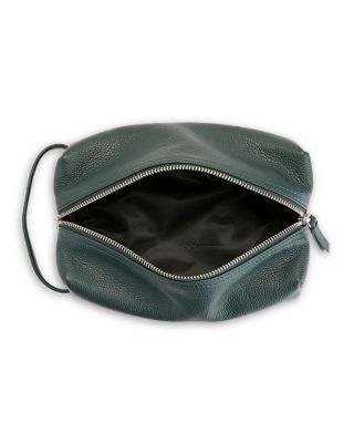 Leather Compact Toiletry Travel Bag
