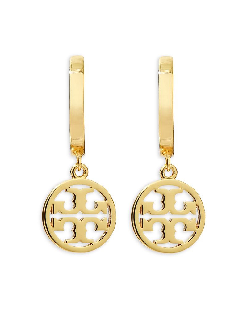 Tory Burch Miller Huggie Hoop Earring In Gold