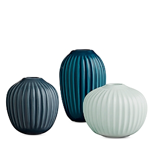Rosendahl Kahler Hammershoi Vase Miniature, Set Of 3 In Green