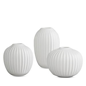 Rosendahl Kahler Hammershoi Vase Miniature, Set Of 3 In White