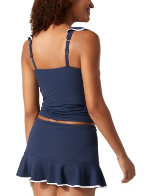 Island Cays Cabana Ruffle Trim Tankini 