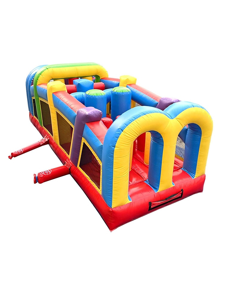 Pogo Bounce House Inflatable Obstacle Course Without Blower Foot Backyard Inflatable Bouncy Jumper For Kids