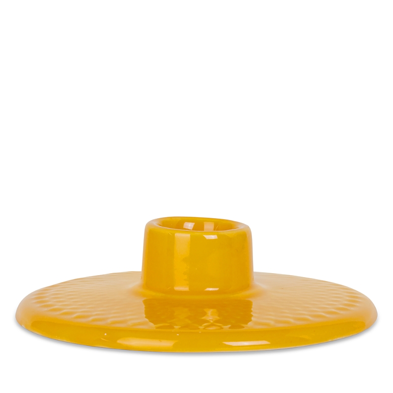 Rosendahl Lyngby Porcelain Rhombe Color Candle Holder In Yellow